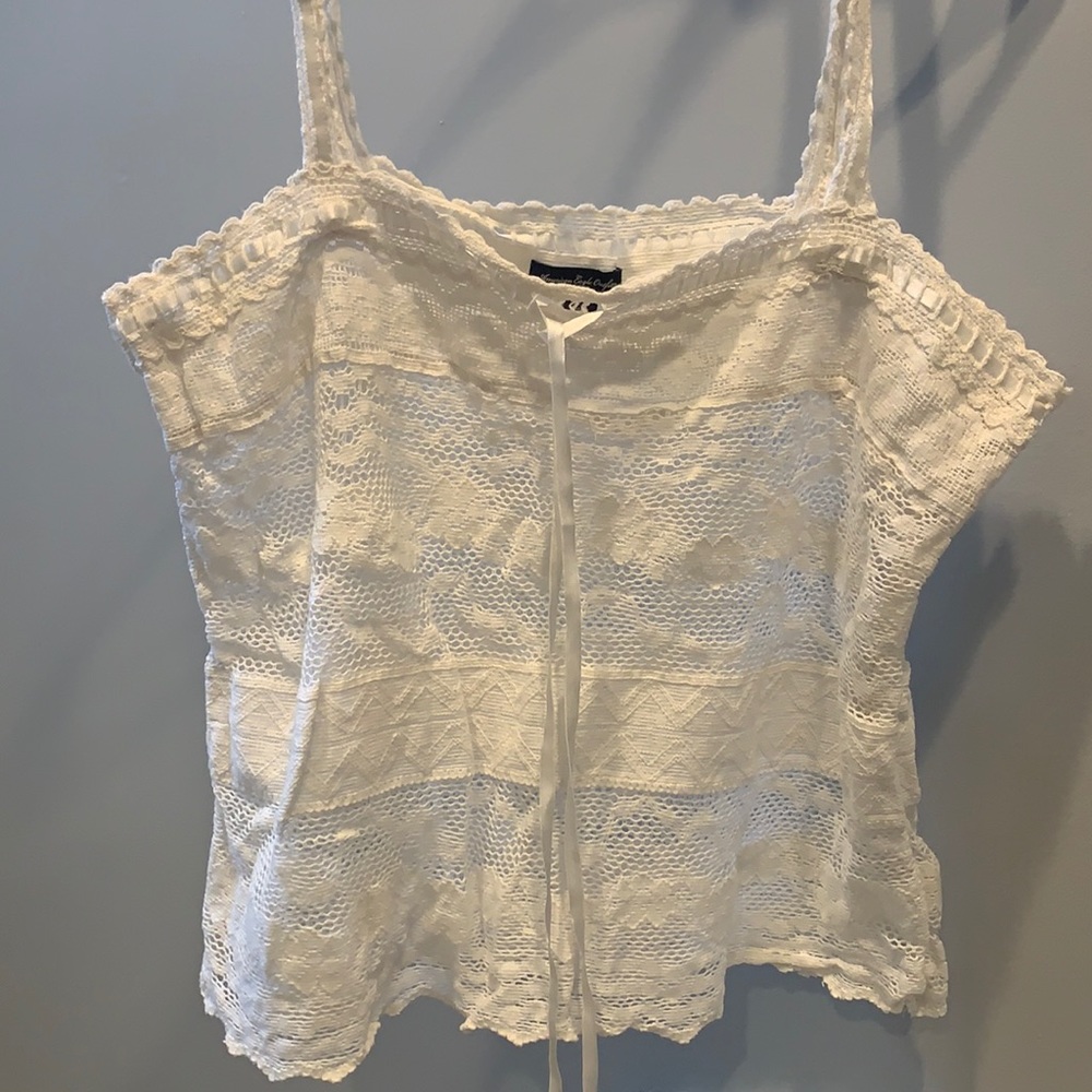 XL American Eagle Lace Shirt- fits like a small